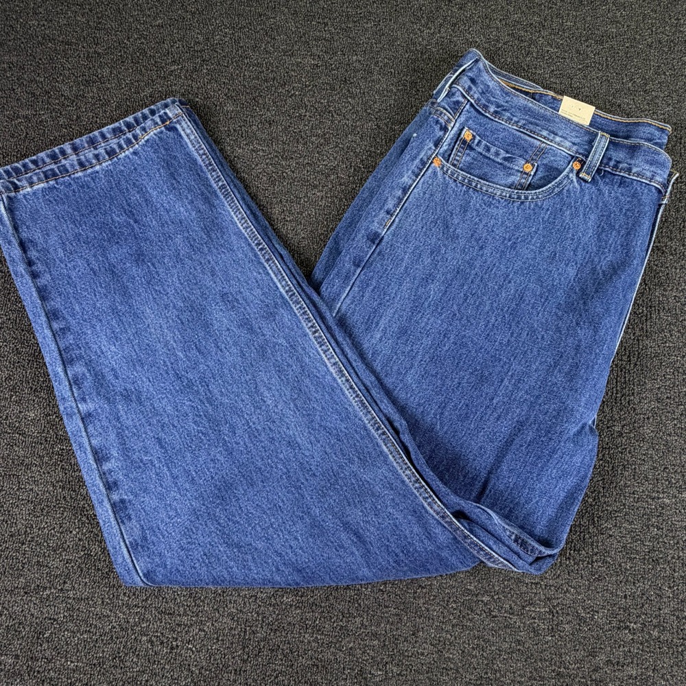 Levi's Jeans Mens 44x32 550 Relaxed Fit Blue 100% Cotton NEW